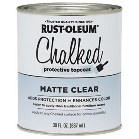 FLECTO 287722 qt Matte Protective Topcoat for Chalked Paint, Clear FL327611